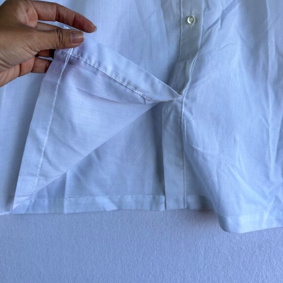 Vintage Rhoda Lee Womens Button Blouse Large White Ruffle Victorian Romantic - Picture 5 of 12